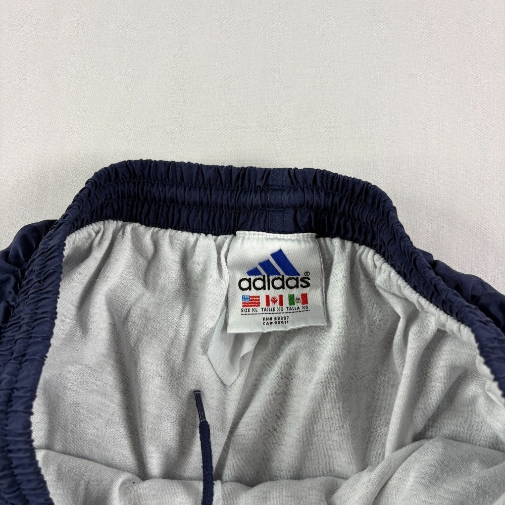 Vintage Adidas Jogger Track Pants Mens XL Blue Stretch Baggy Tapered Y2K - Picture 4 of 11
